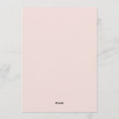 Rose Botanical Enchantment Wedding Kaart (Achterkant)