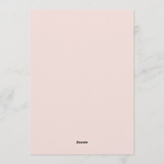 Rose Botanical Enchantment Wedding Kaart (Achterkant)