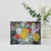 Rose Bouquet Briefkaart (Staand voorkant)