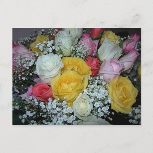 Rose Bouquet Briefkaart (Voorkant)