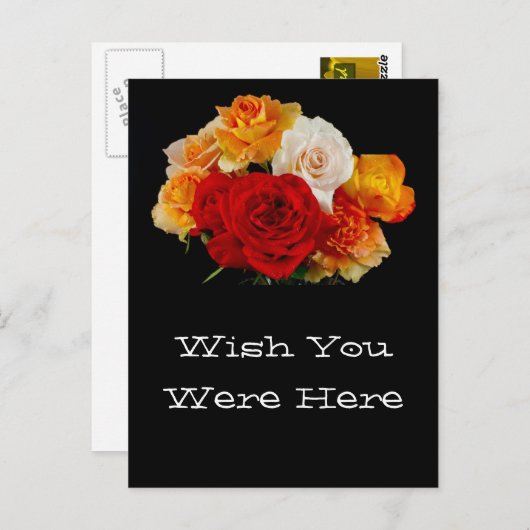 Rose Bouquet Briefkaart (Voorkant / Achterkant)