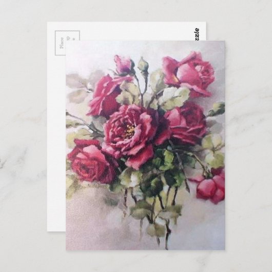  Rose Bouquet Briefkaart (Voorkant / Achterkant)