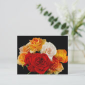 Rose Bouquet Briefkaart (Staand voorkant)