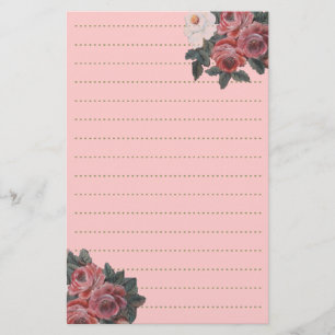 Rose bouquet briefpapier