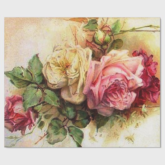  Rose Bouquet Cadeaupapier (Vlak)
