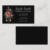 Rose Bouquet & Candles Weddingplanner Evenementen Visitekaartje (Voorkant / Achterkant)