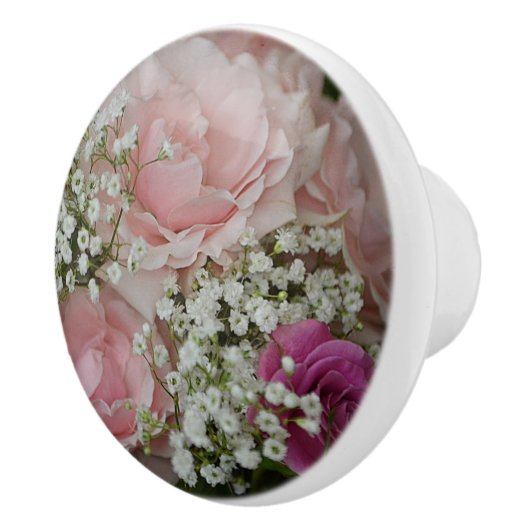 Rose Bouquet Ceramic Knob Keramische Knop (Rechts)
