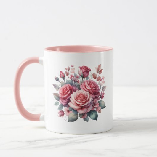 Rose Bouquet Floral Design-62101 Mok (Links)