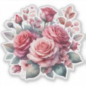 Rose Bouquet Floral Design-62101 Sticker (Voorkant)
