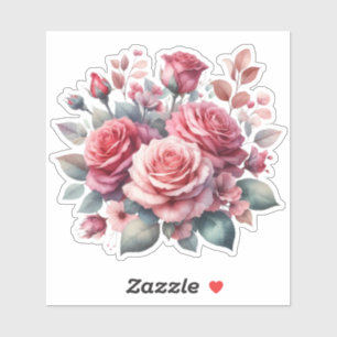 Rose Bouquet Floral Design-62101 Sticker