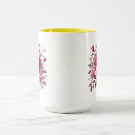 Rose Bouquet Floral Design-62104 Mok (Midden)