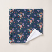Rose Bouquet Floral Pattern Bad Handdoek (Wasdoekje)