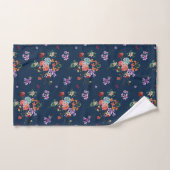 Rose Bouquet Floral Pattern Bad Handdoek (Handdoek)