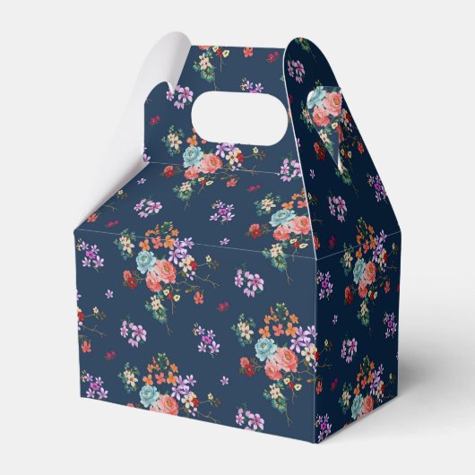 Rose Bouquet Floral Pattern Bedankdoosjes (Achterkant)