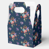 Rose Bouquet Floral Pattern Bedankdoosjes (Geopend)