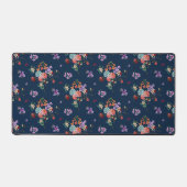 Rose Bouquet Floral Pattern Bureaumat (Voorkant)