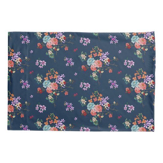 Rose Bouquet Floral Pattern Kussensloop (Achterkant-Links)