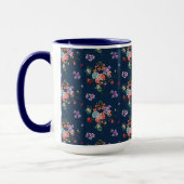 Rose Bouquet Floral Pattern Mok (Links)