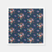 Rose Bouquet Floral Pattern Servet (Voorkant)