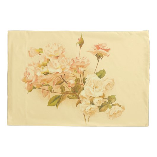 Rose Bouquet Floral Pillowcase Kussensloop (Achterkant)