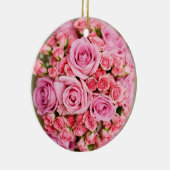 Rose Bouquet Flower Keramisch Ornament (Rechts)