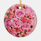 Rose Bouquet Flower Keramisch Ornament (Voorkant)