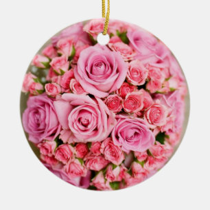Rose Bouquet Flower Keramisch Ornament