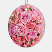 Rose Bouquet Flower Keramisch Ornament (Links)