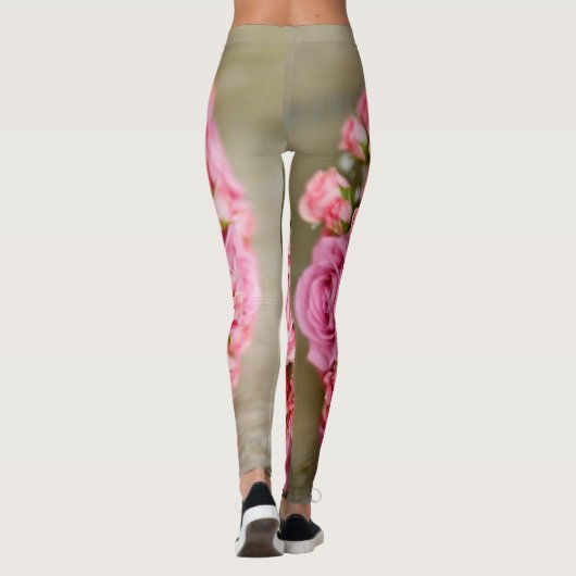 Rose Bouquet Flower Leggings (Achterkant)
