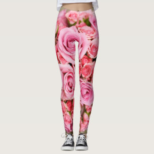 Rose Bouquet Flower Leggings