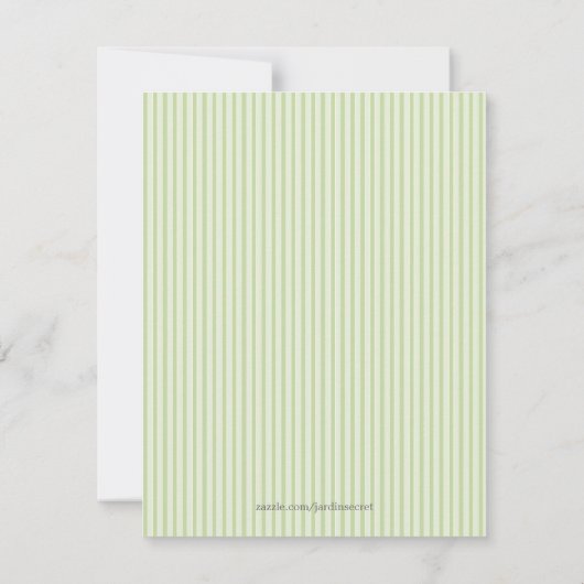  Rose Bouquet Garden Party Kaart (Achterkant)