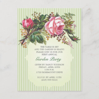 Rose Bouquet Garden Party Kaart