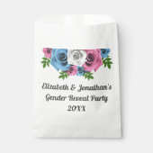 Rose Bouquet Gender onthulling Bedankzakje (Voorkant)