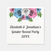 Rose Bouquet Gender onthulling Servet (Voorkant)