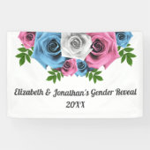 Rose Bouquet Gender onthulling Spandoek (Horizontaal)