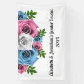 Rose Bouquet Gender onthulling Spandoek (Verticaal)