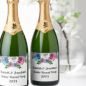 Rose Bouquet Gender onthulling Sparkling Wijnetiket