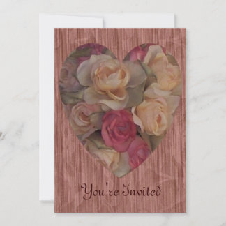 Rose Bouquet Heart Kaart