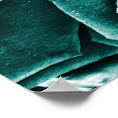 Rose Bouquet in Turquoise Poster (Hoek)