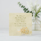 Rose Bouquet Invite Kaart (Staand voorkant)