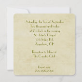 Rose Bouquet Invite Kaart (Achterkant)