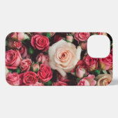 Rose Bouquet iPhone 13 Slim Fit Hoesje, Glossy iPhone Hoesje (Achterkant horizontaal)