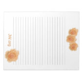 Rose Bouquet JW Briefpapier Notitieblok (Voorkant)