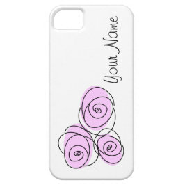 Rose Bouquet Lila 'Name' horizontaal Case-Mate iPhone Case