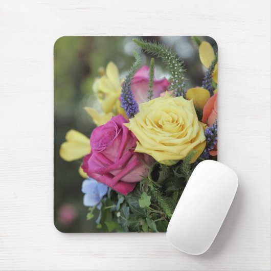 Rose bouquet Mousepad Muismat (Met muis)