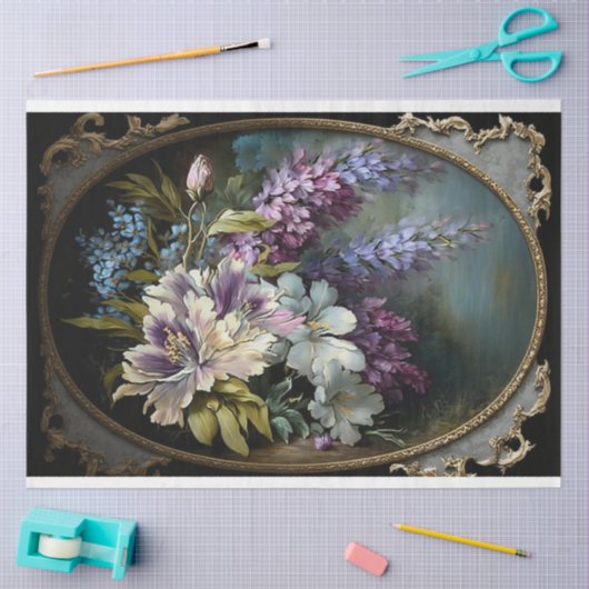 Rose Bouquet Paper Tissuepapier (Craft)