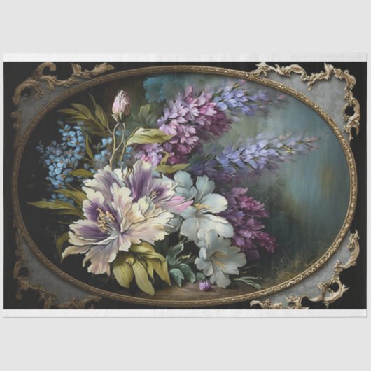 Rose Bouquet Paper Tissuepapier (Voorkant)