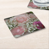 Rose Bouquet Party Onderzetter (Schuin)