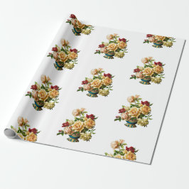 Rose Bouquet Pattern  Elegant Cadeaupapier