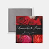 Rose Bouquet Personal Wedding Magneet (Voorkant / Achterkant)